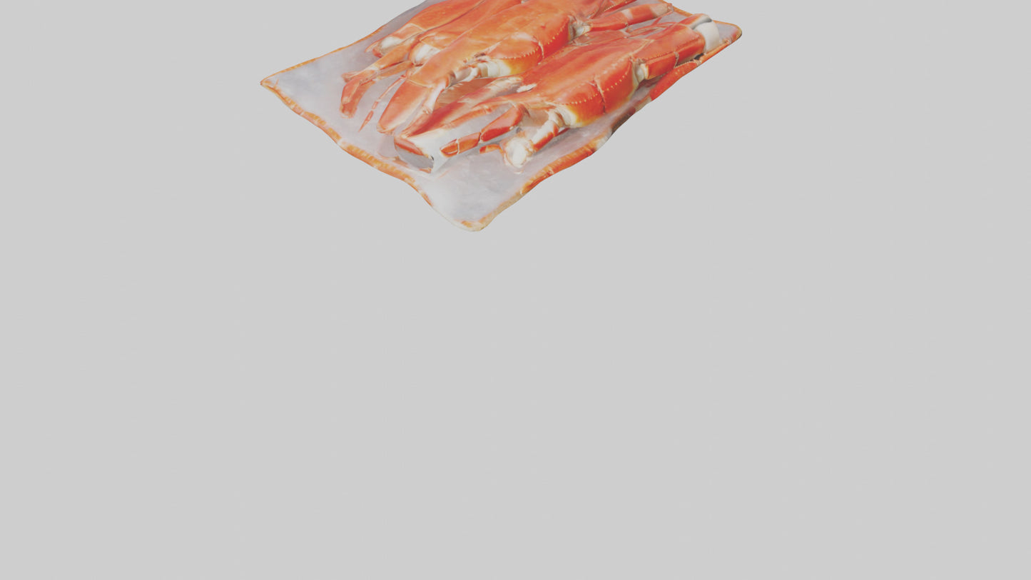 Frozen Crab Legs Pack model VR / AR / low-poly