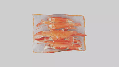 Frozen Crab Legs Pack model VR / AR / low-poly