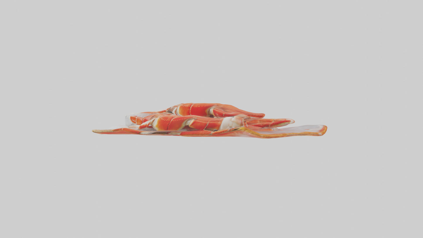Frozen Crab Legs Pack model VR / AR / low-poly