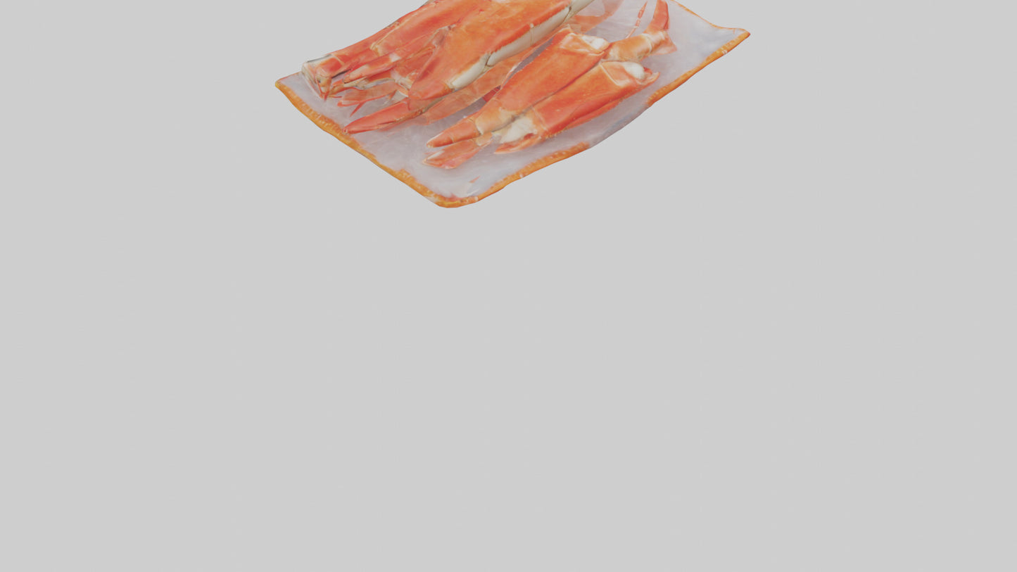 Frozen Crab Legs Pack model VR / AR / low-poly
