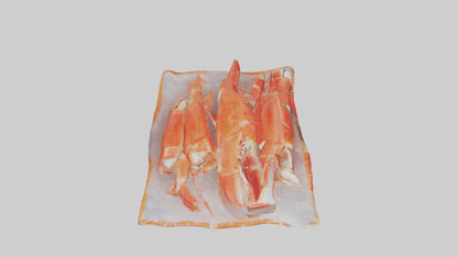 Frozen Crab Legs Pack model VR / AR / low-poly