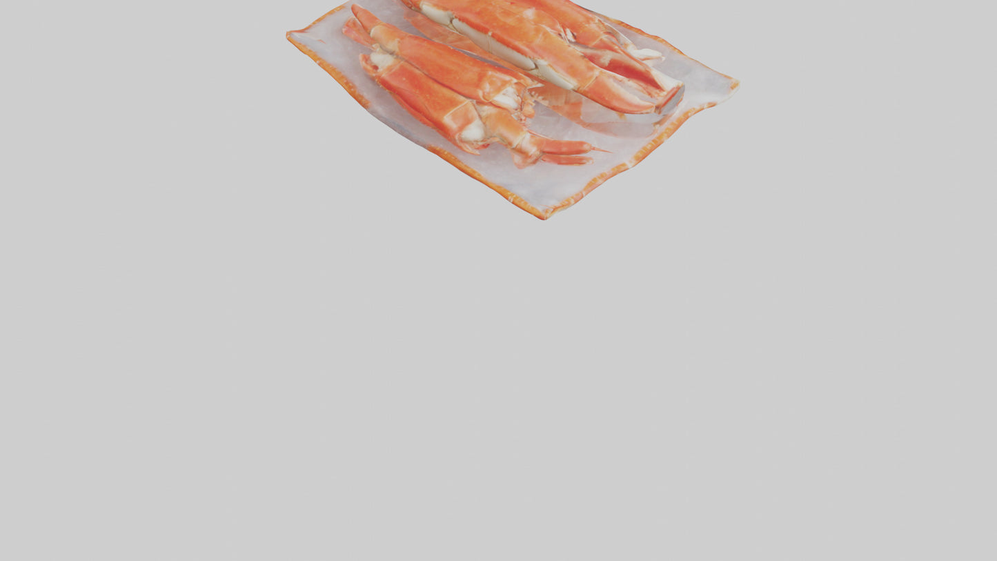 Frozen Crab Legs Pack model VR / AR / low-poly