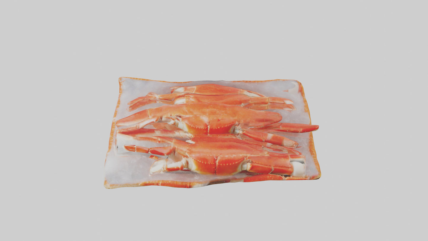 Frozen Crab Legs Pack model VR / AR / low-poly
