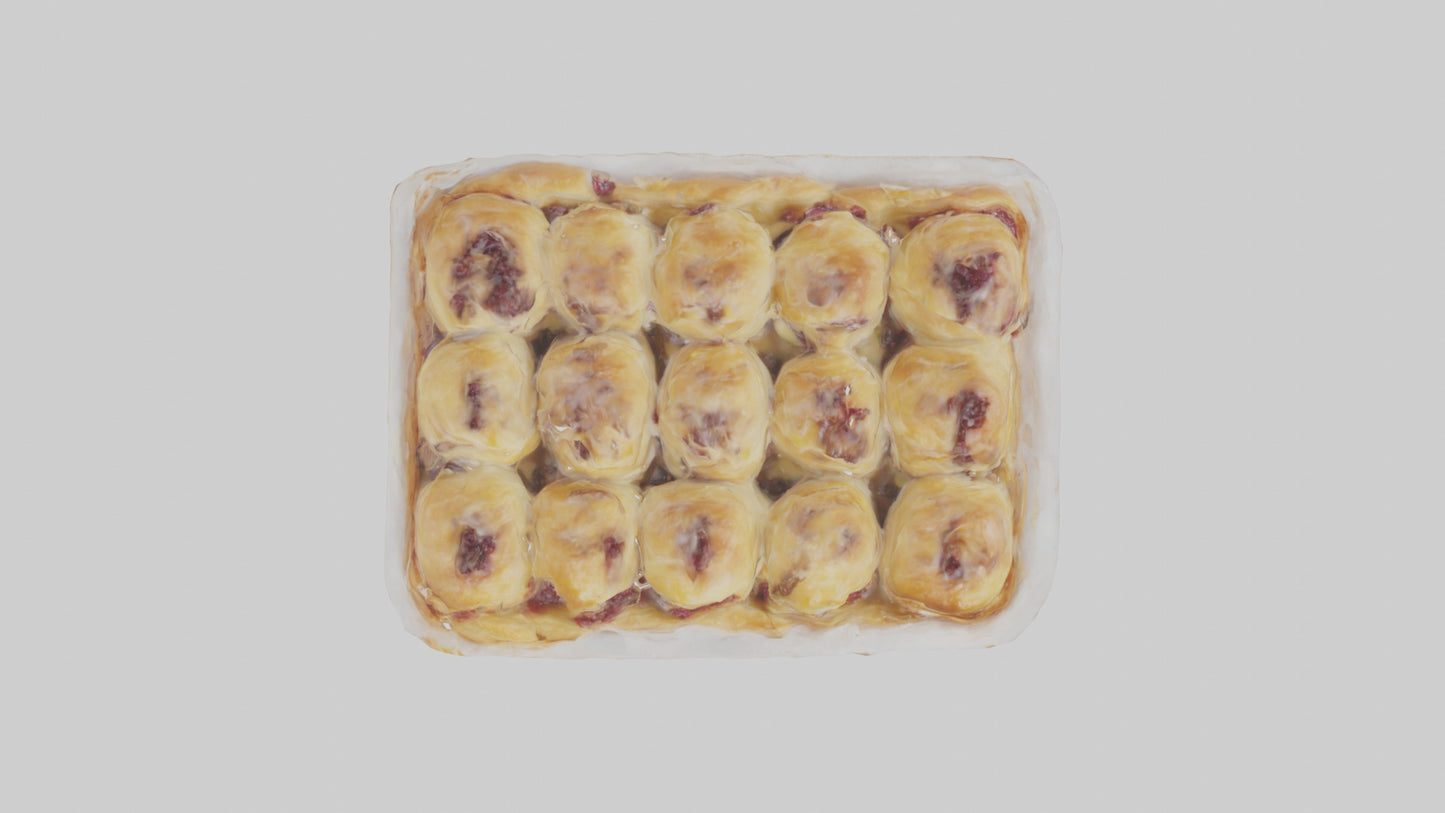 Frozen Danish Pastry Pack model 3D model