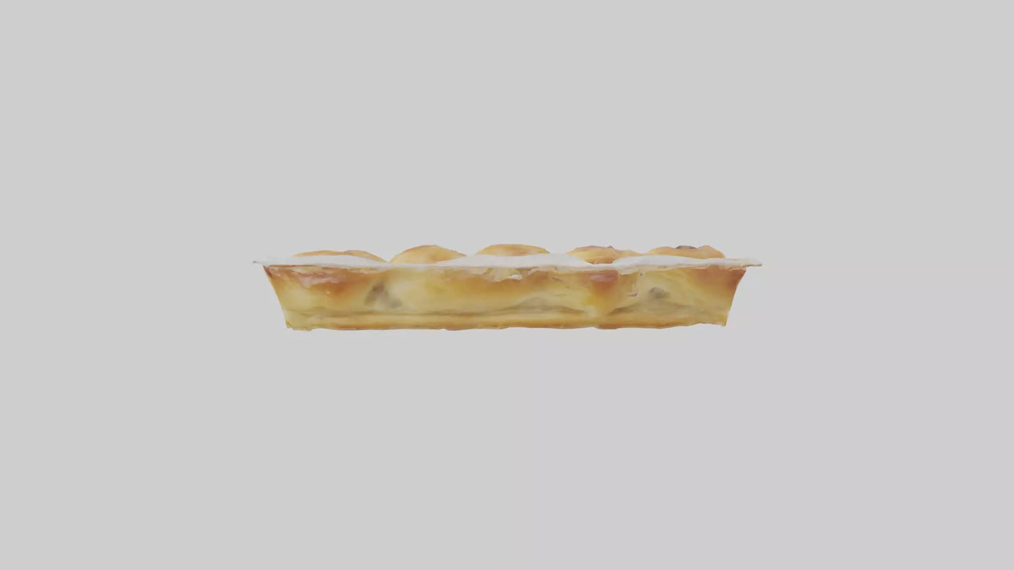 Frozen Danish Pastry Pack model 3D model