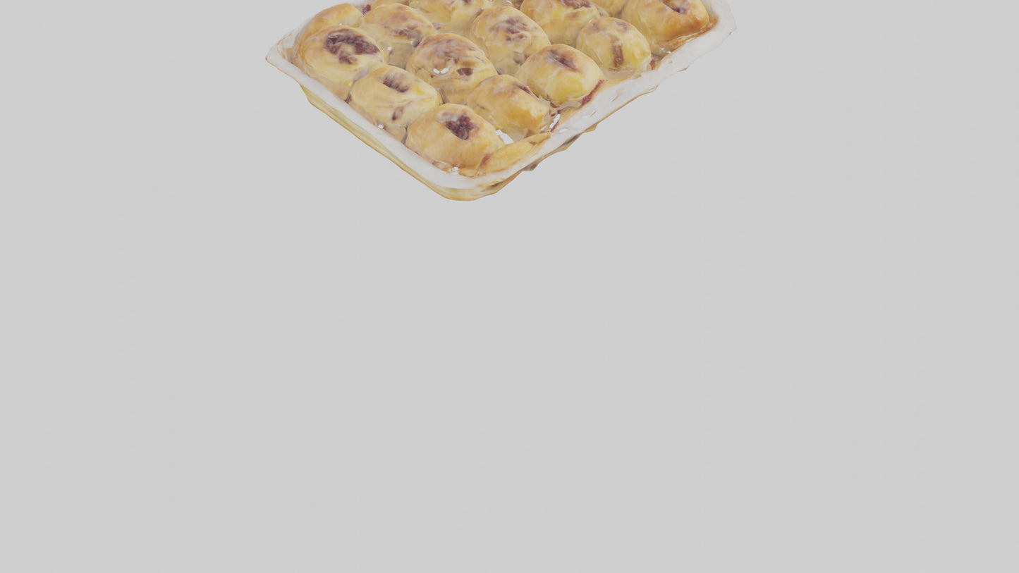 Frozen Danish Pastry Pack model 3D model