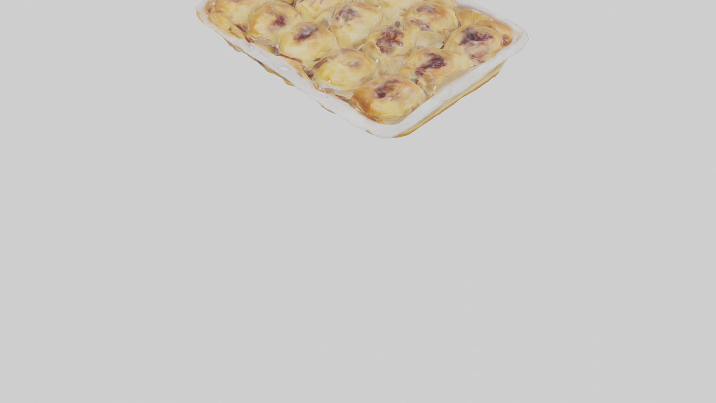 Frozen Danish Pastry Pack model 3D model