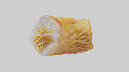 Frozen French Fries Pack model 3D model