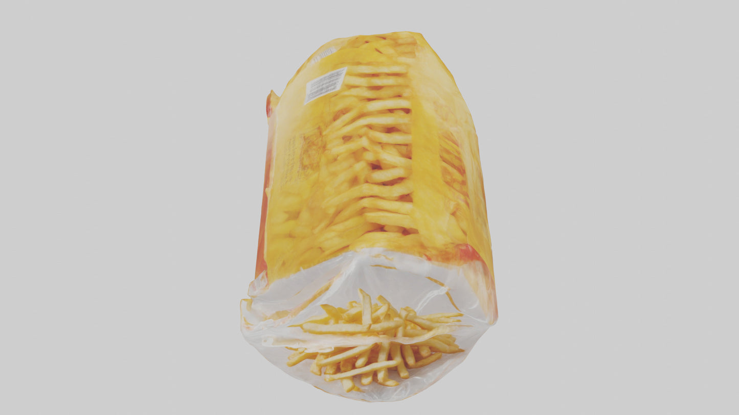 Frozen French Fries Pack model 3D model