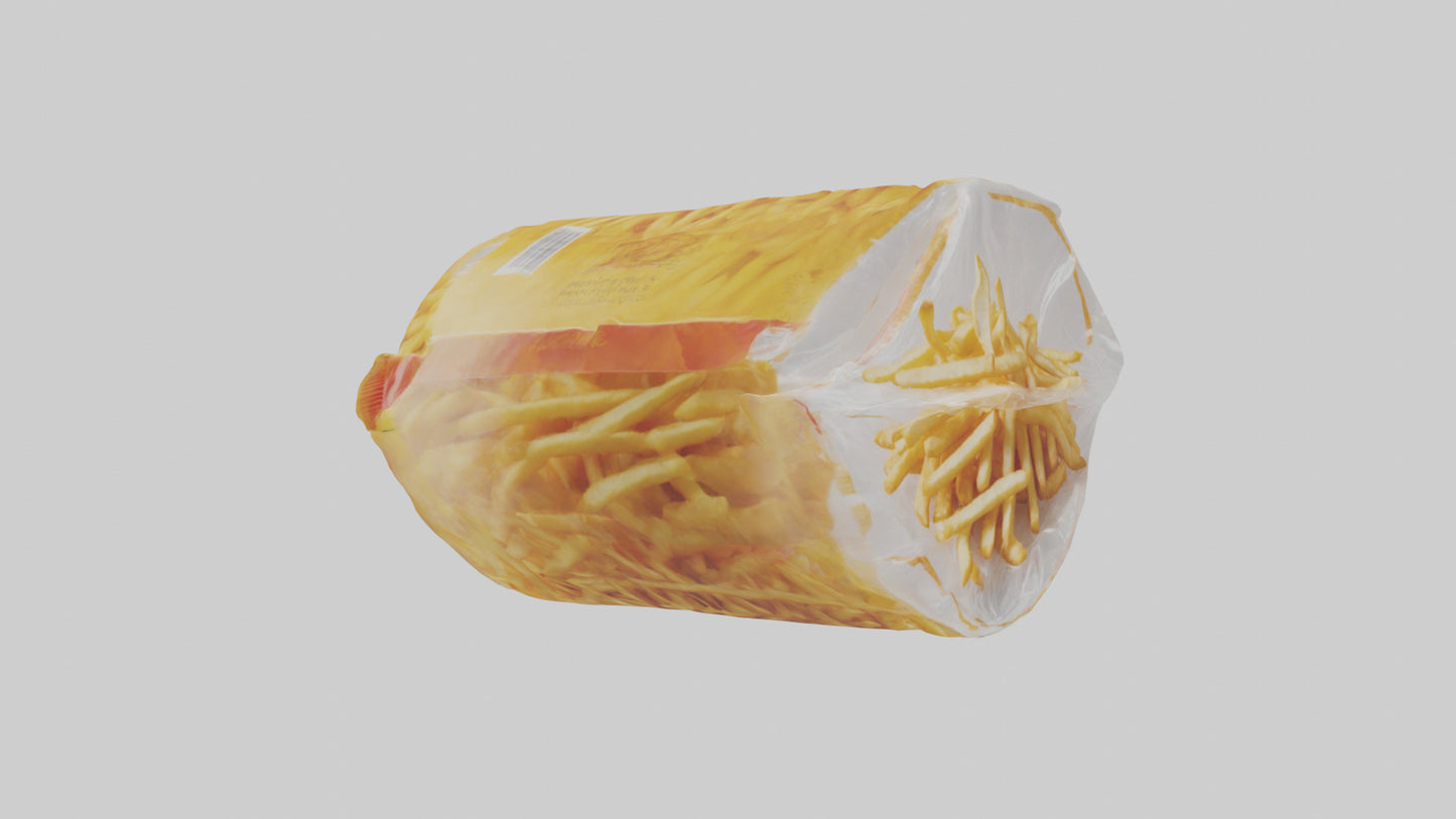 Frozen French Fries Pack model 3D model