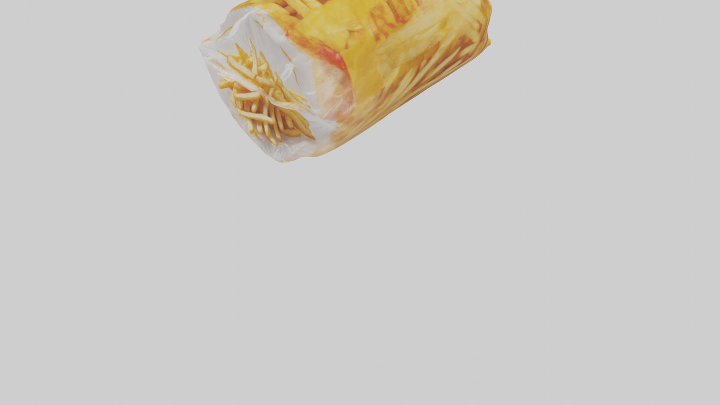 Frozen French Fries Pack model 3D model