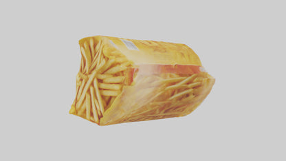 Frozen French Fries Pack model 3D model