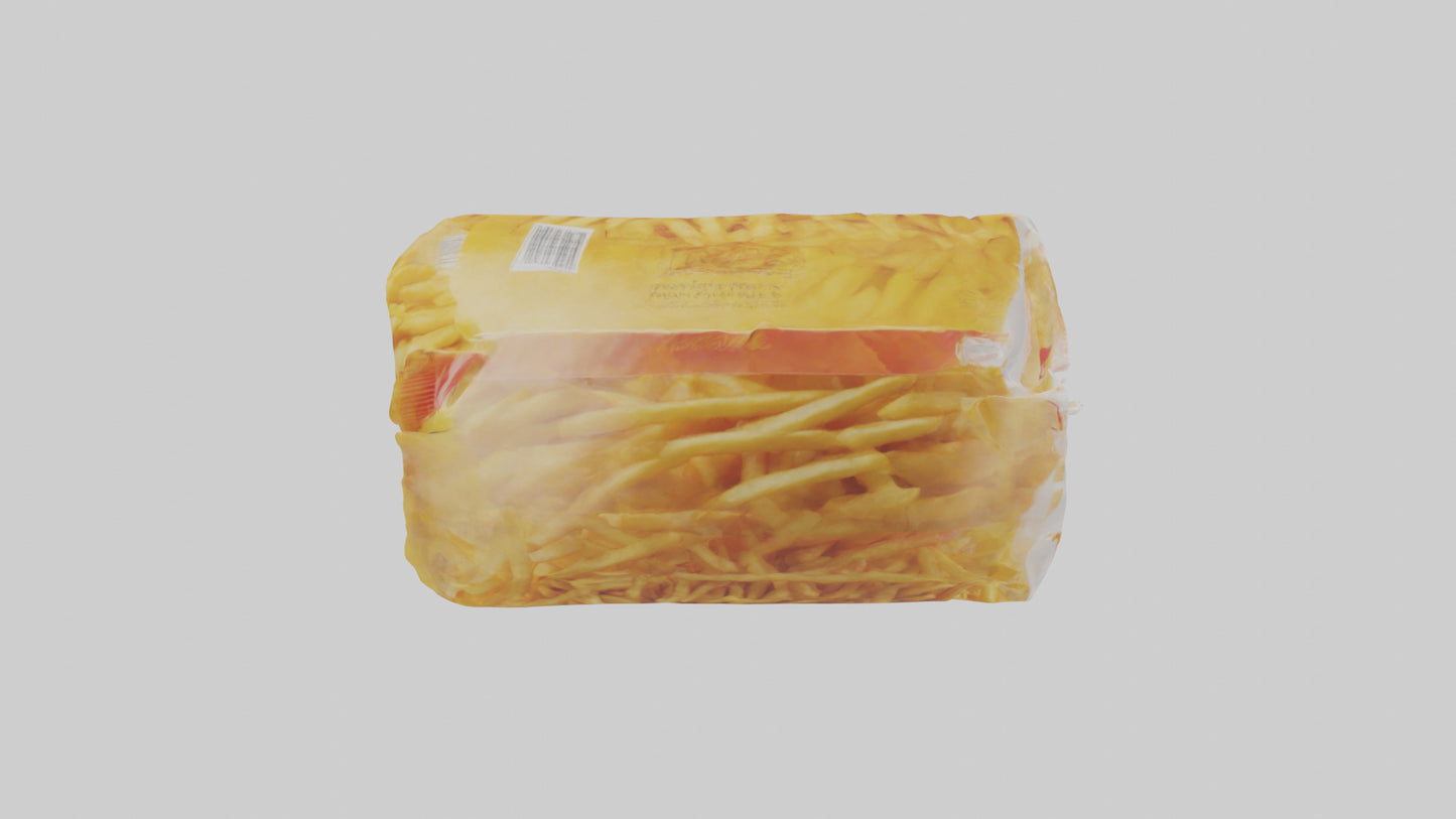 Frozen French Fries Pack model 3D model