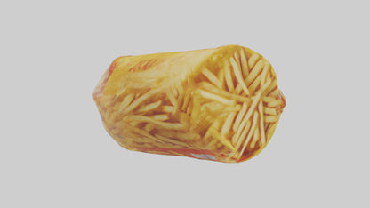 Frozen French Fries Pack model 3D model