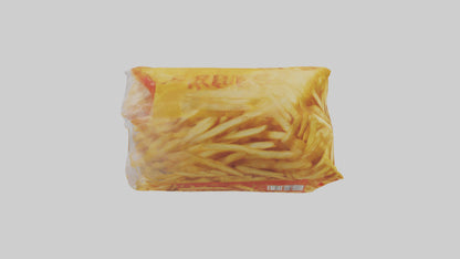 Frozen French Fries Pack model 3D model