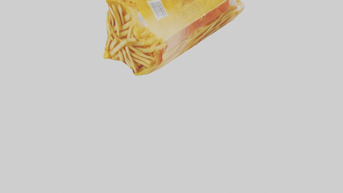Frozen French Fries Pack model 3D model