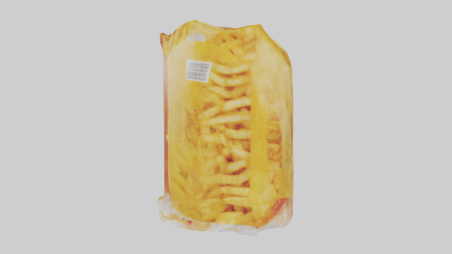 Frozen French Fries Pack model 3D model