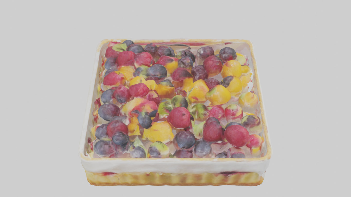 Frozen Fruit Tart Pack model 3D model