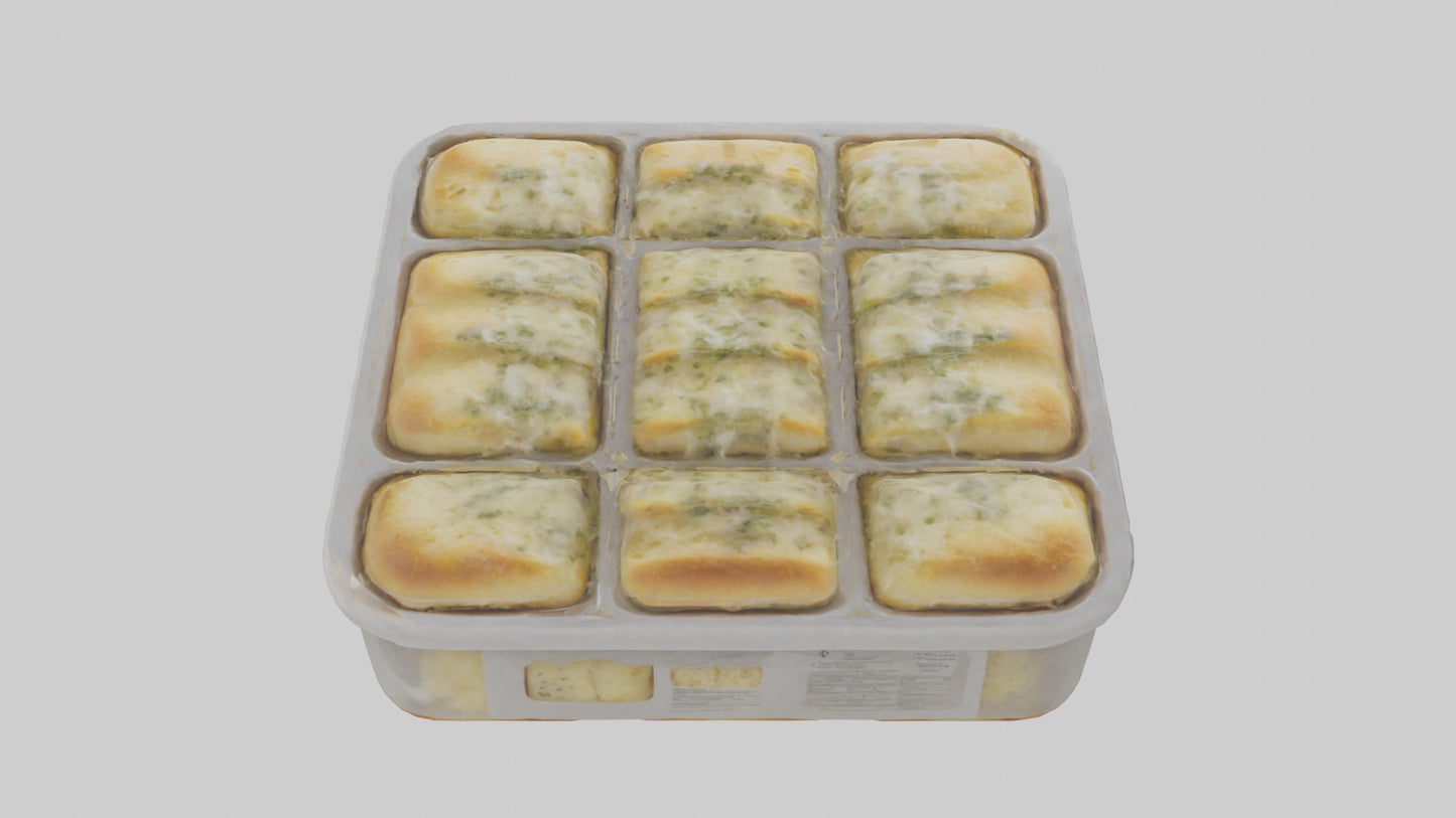 Frozen Garlic Bread Pack model 3D model