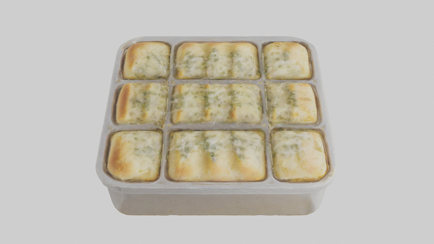 Frozen Garlic Bread Pack model 3D model