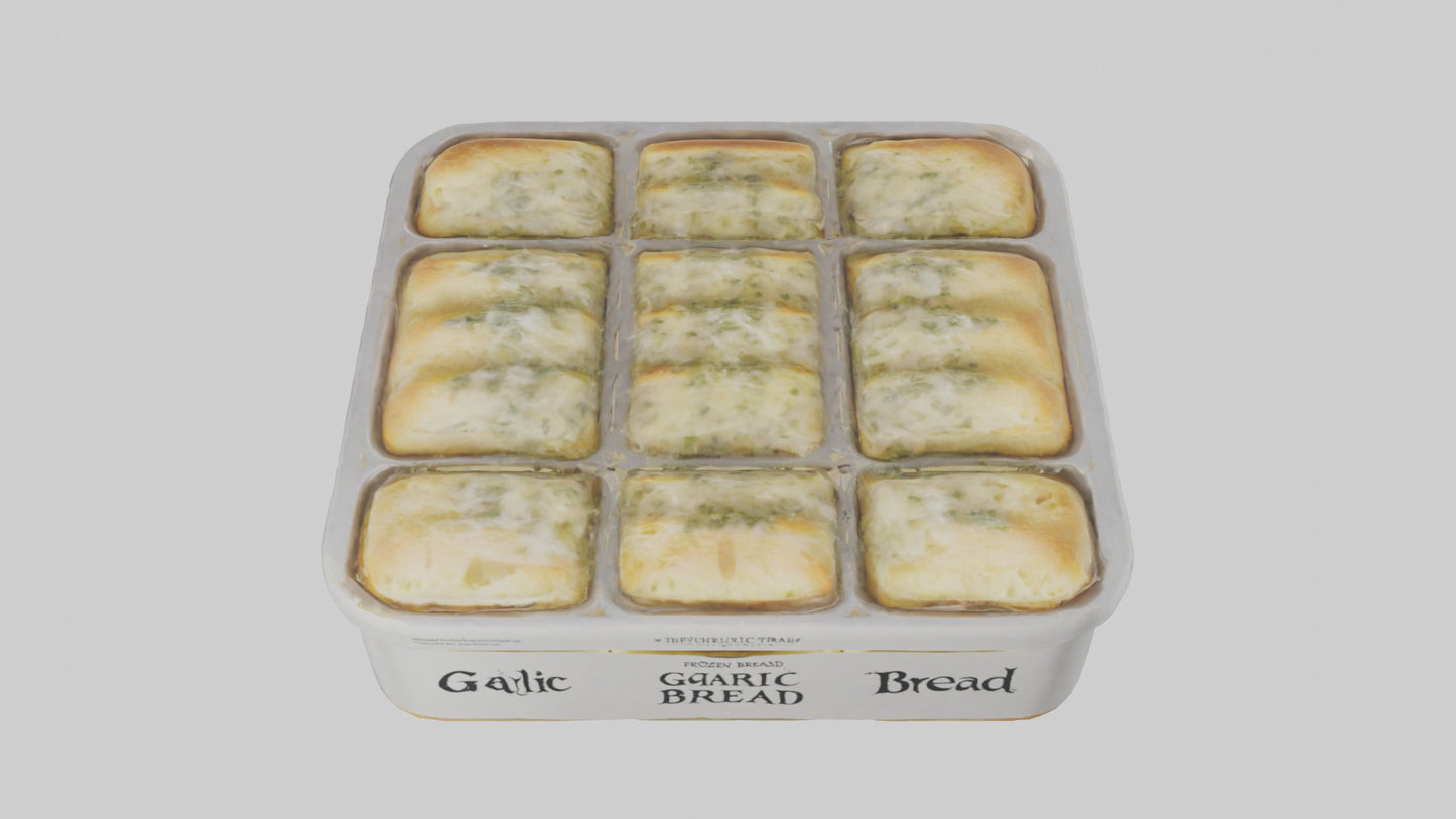 Frozen Garlic Bread Pack model 3D model