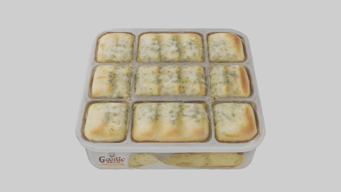 Frozen Garlic Bread Pack model 3D model