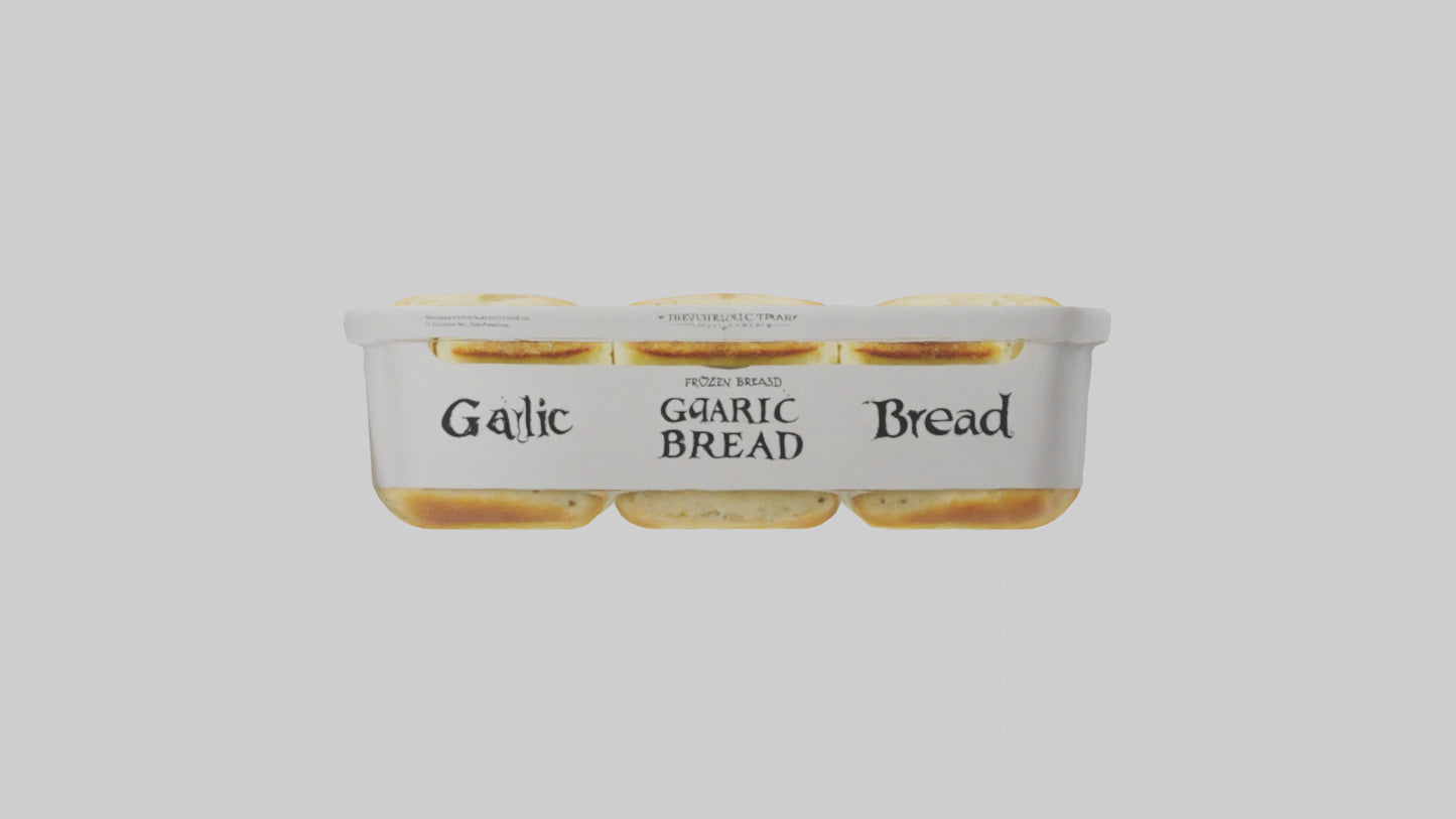 Frozen Garlic Bread Pack model 3D model