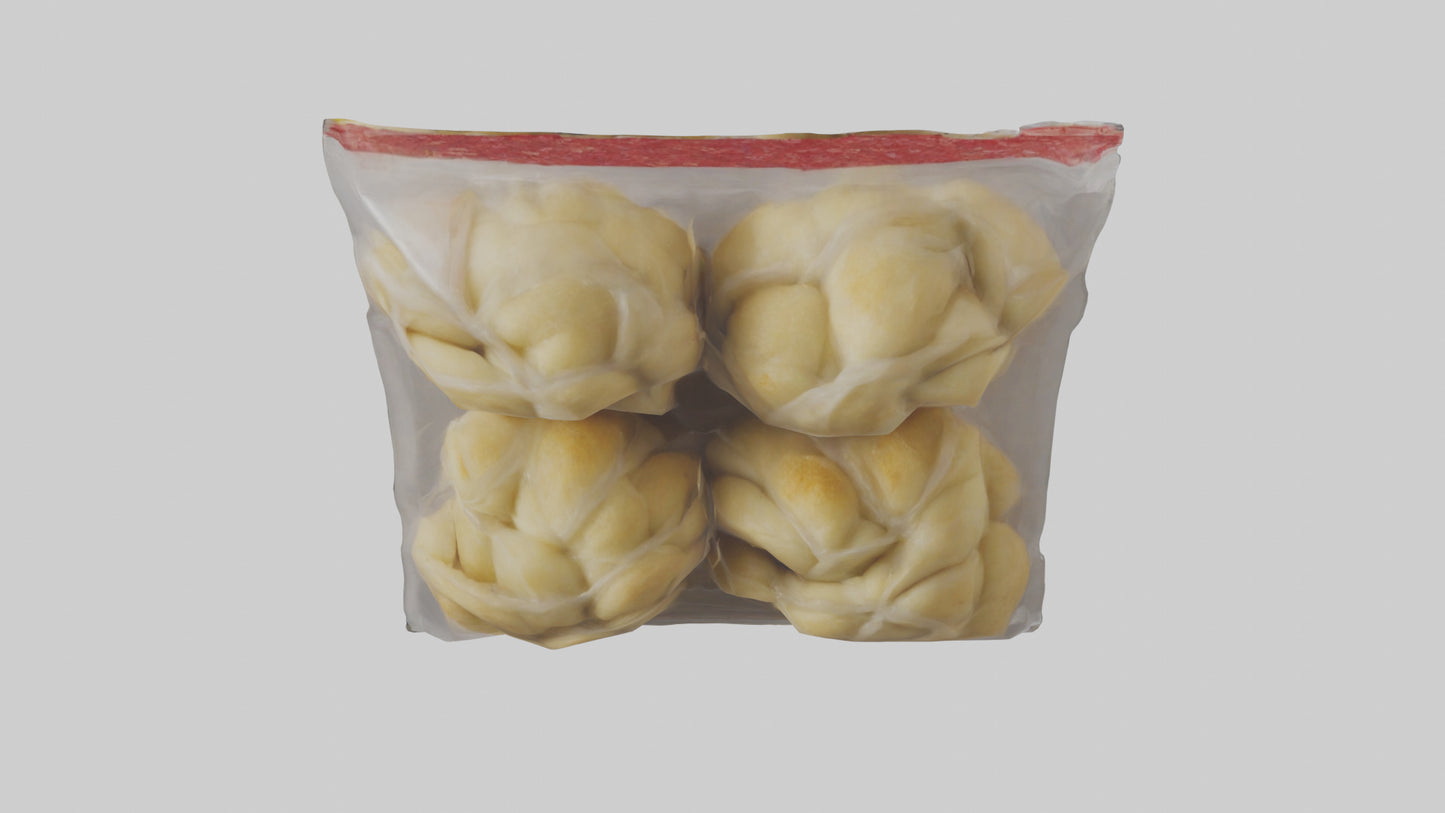 Frozen Garlic Knots Pack model 3D model