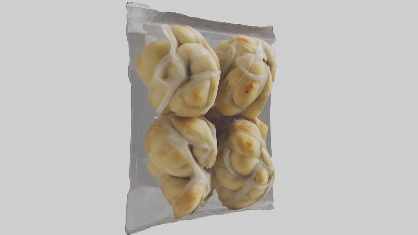 Frozen Garlic Knots Pack model 3D model