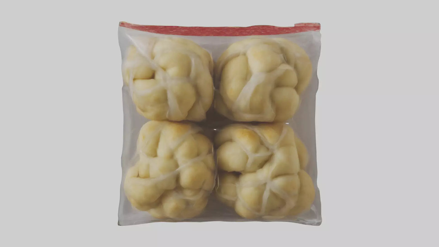 Frozen Garlic Knots Pack model 3D model