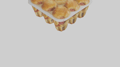 Frozen Meat Pies Pack model 3D model