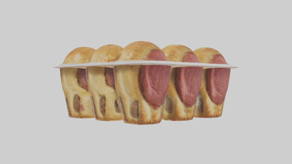 Frozen Meat Pies Pack model 3D model