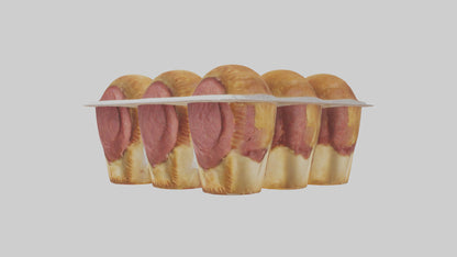 Frozen Meat Pies Pack model 3D model