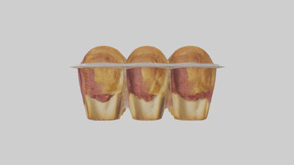 Frozen Meat Pies Pack model 3D model
