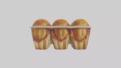 Frozen Meat Pies Pack model 3D model