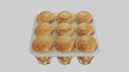 Frozen Meat Pies Pack model 3D model