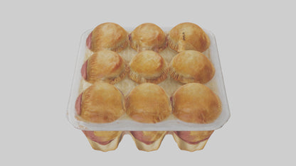 Frozen Meat Pies Pack model 3D model