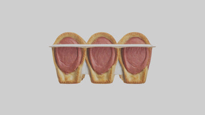 Frozen Meat Pies Pack model 3D model