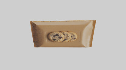 Frozen Oatmeal Raisin Cookies Pack model 3D model