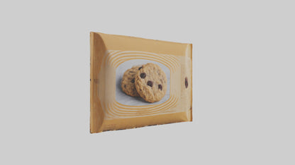 Frozen Oatmeal Raisin Cookies Pack model 3D model