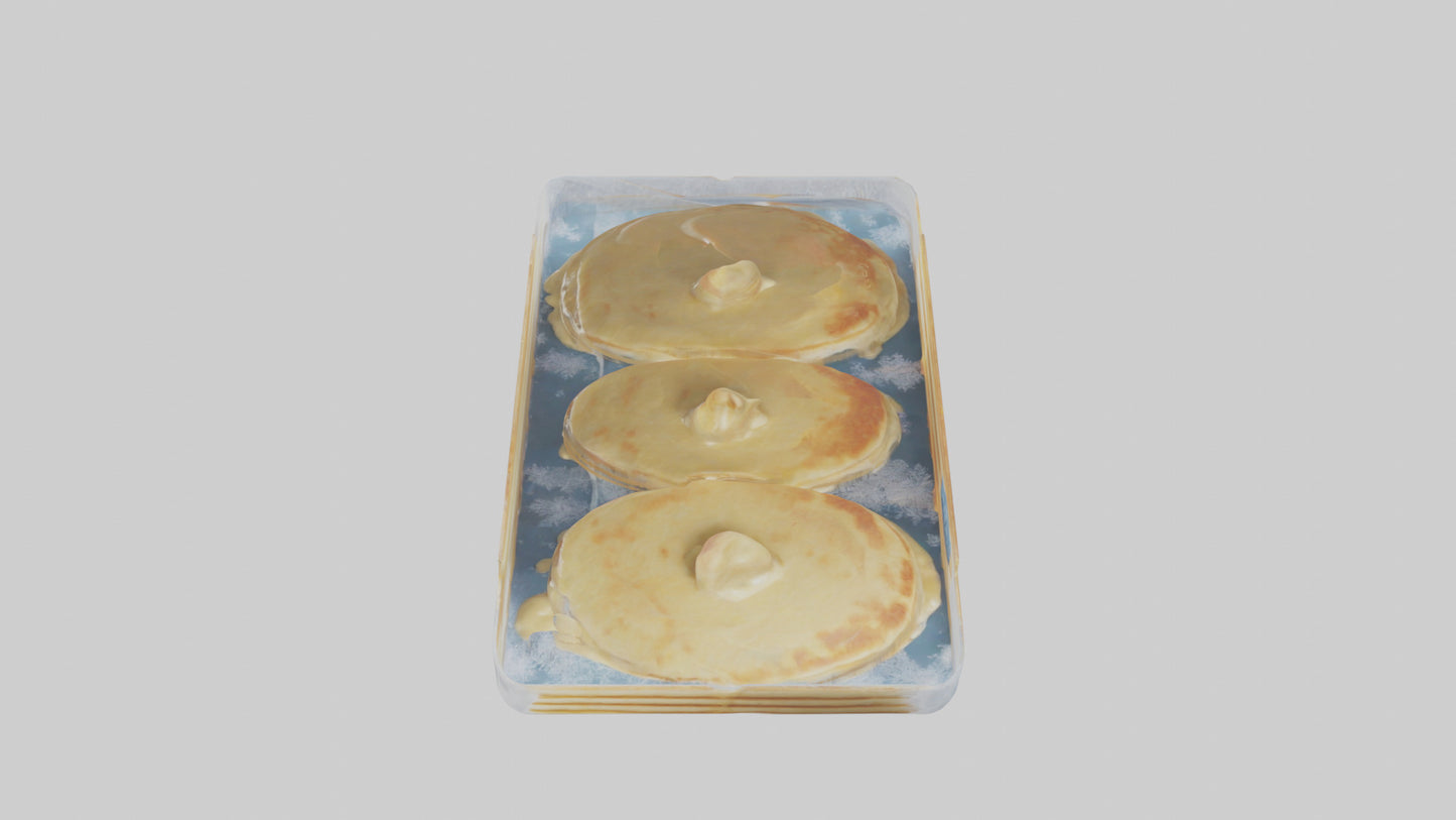 Frozen Pancakes Pack model VR / AR / low-poly