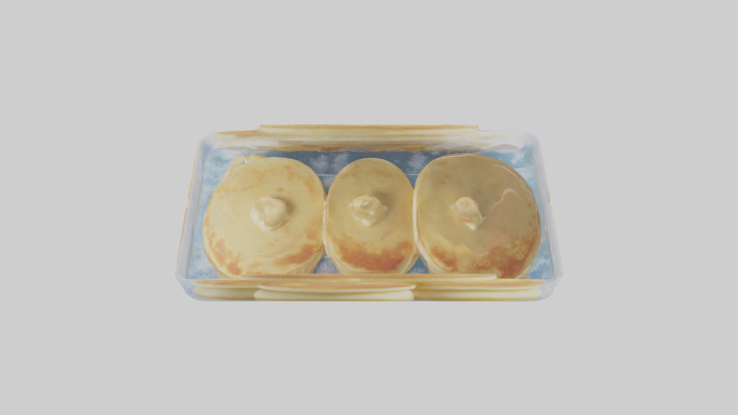Frozen Pancakes Pack model VR / AR / low-poly