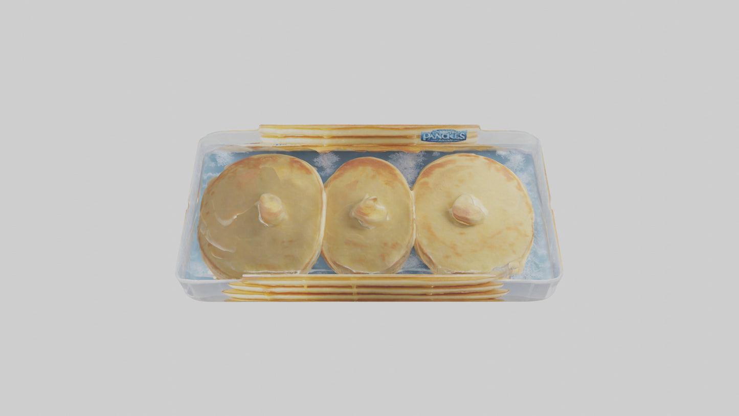 Frozen Pancakes Pack model VR / AR / low-poly