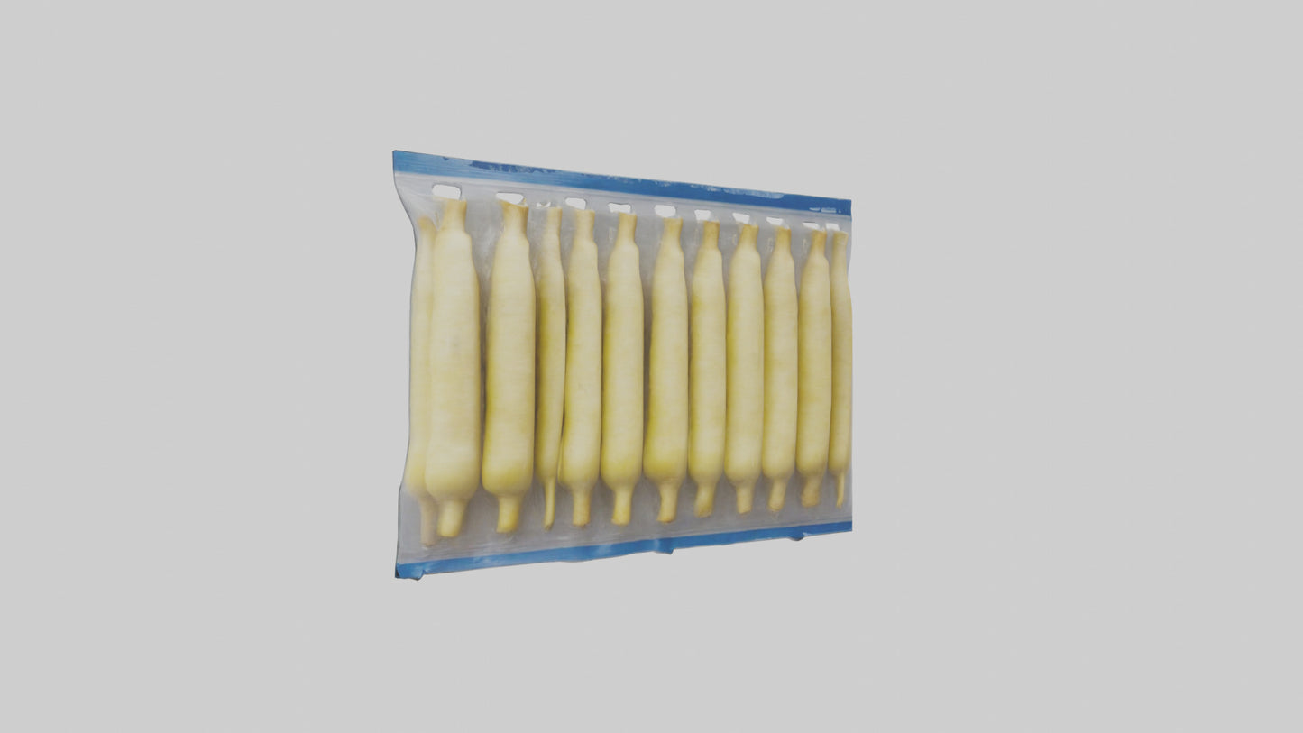 Frozen Parsnips Pack model 3D model