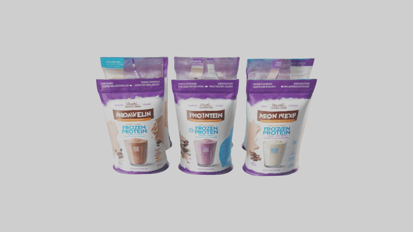 Frozen Protein Shake Packs model 3D model