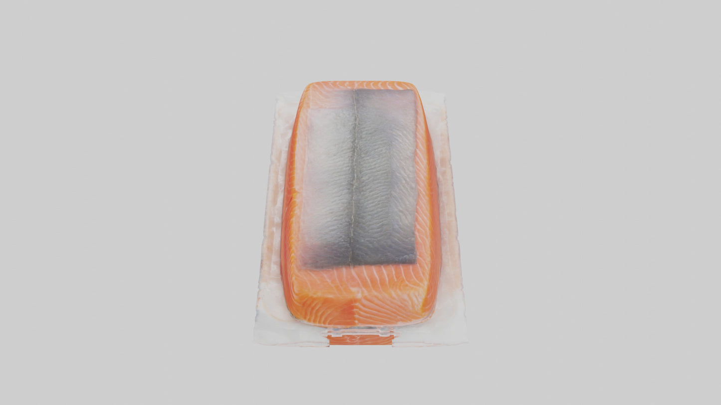 Frozen Salmon Fillet Pack model 3D model