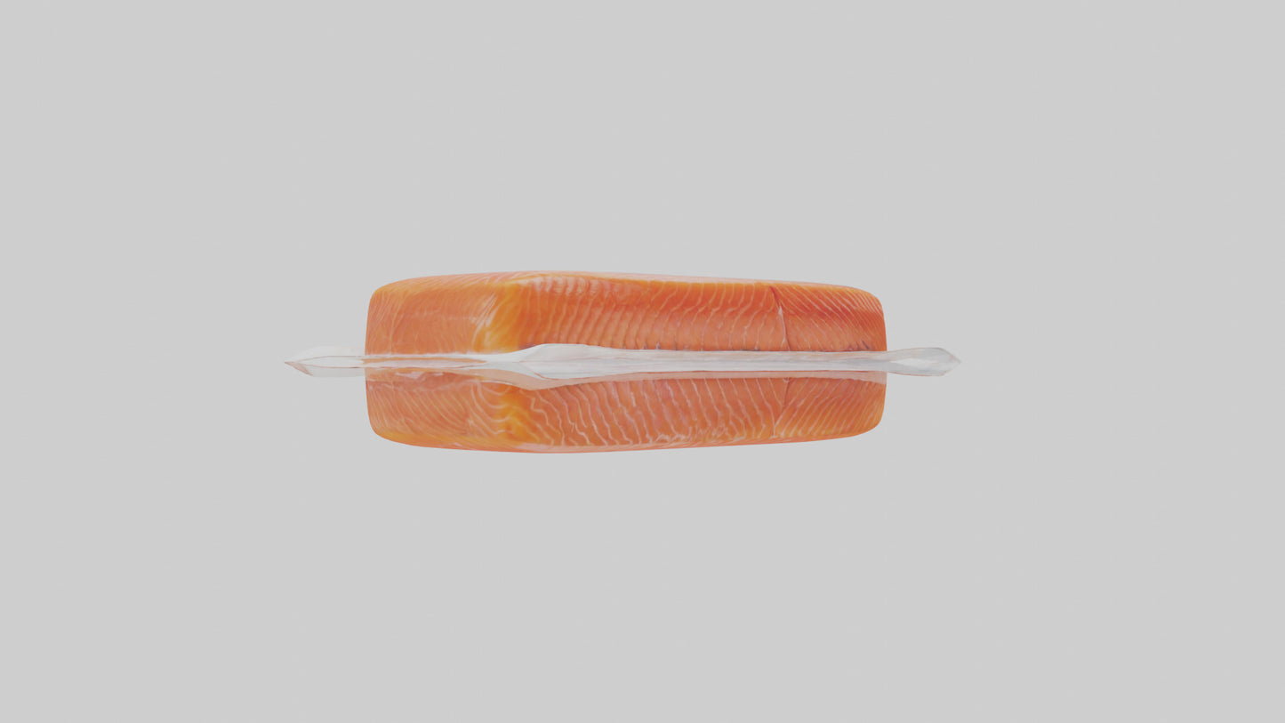 Frozen Salmon Fillet Pack model 3D model