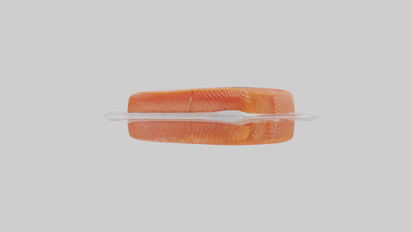 Frozen Salmon Fillet Pack model 3D model