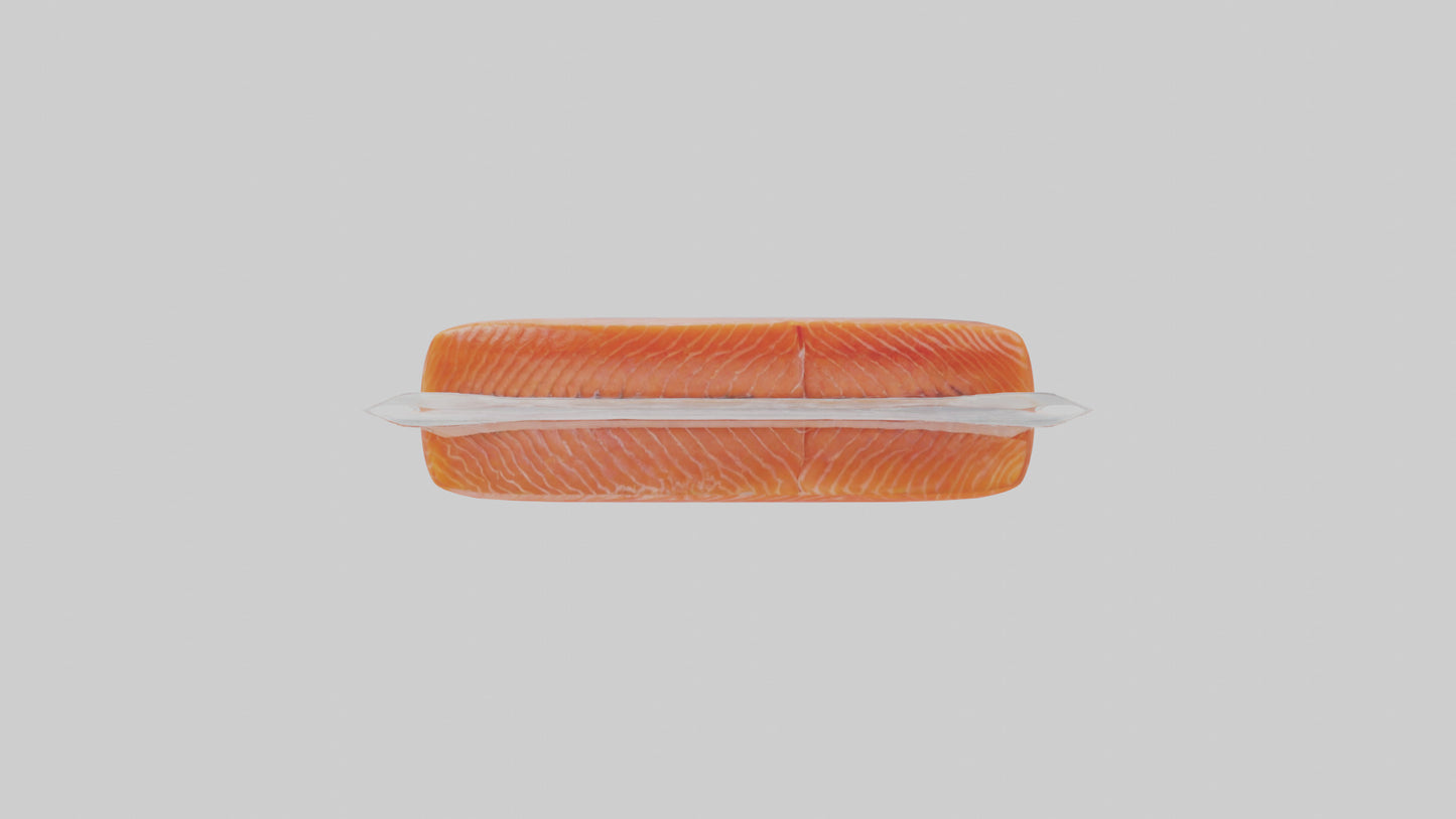 Frozen Salmon Fillet Pack model 3D model