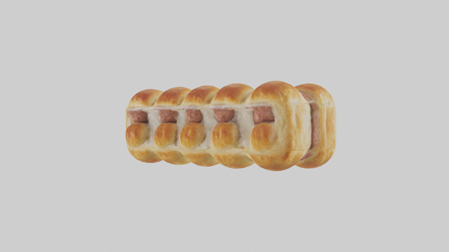 Frozen Sausage Rolls Pack model 3D model